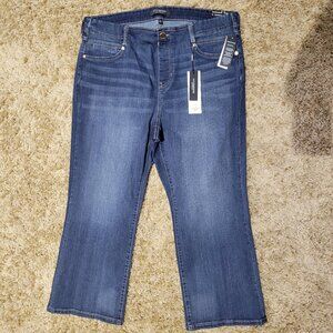 Liverpool LA Size 18W Edgehill Gia Glider Stretch Straight Pull On Denim Jeans